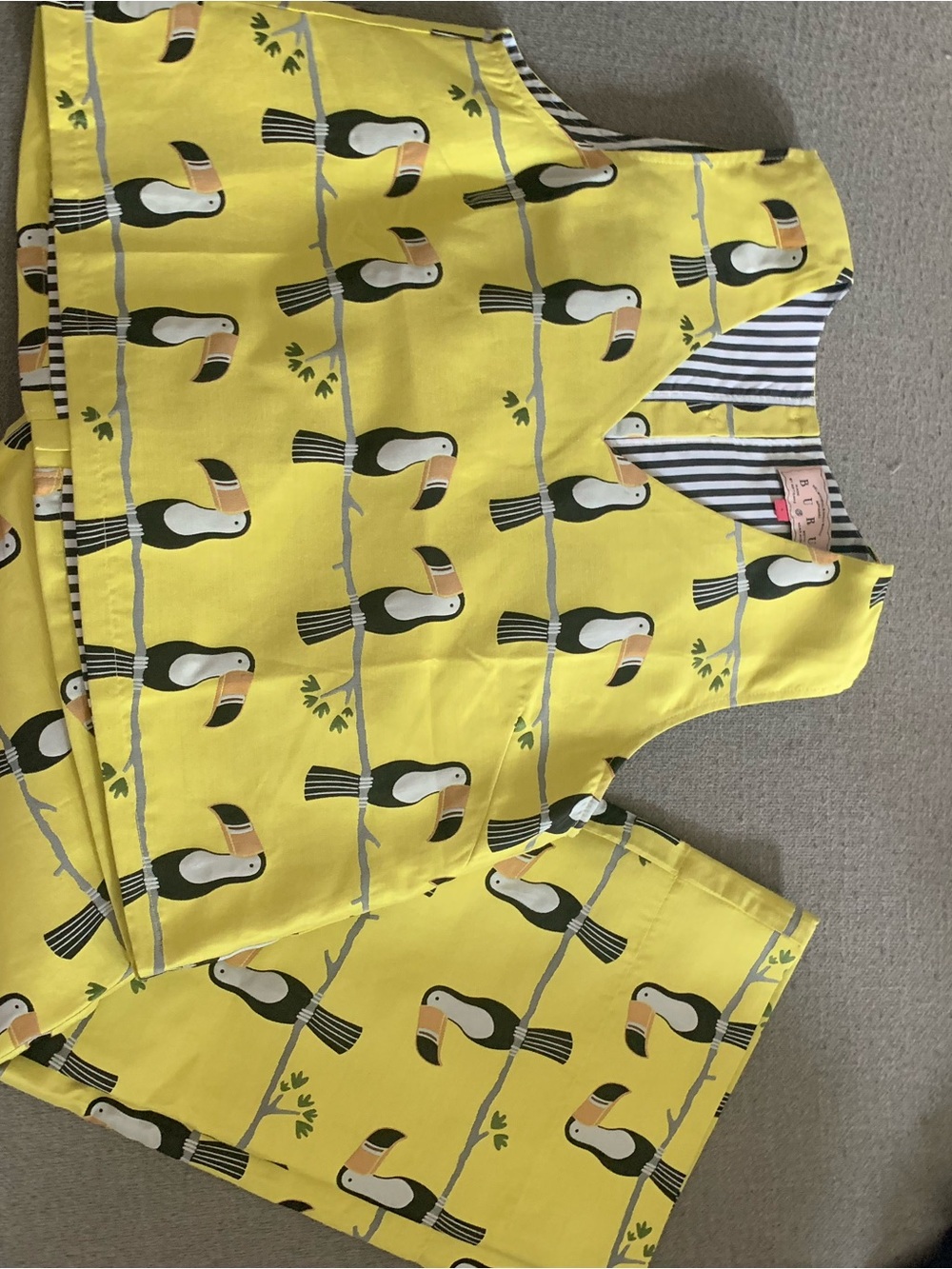 Buru Toucan-Print Yellow Set - Women’s Two-Piece - Picture 5 of 9